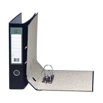 A4 Lever Arch File Mottled Black 75mm 1008864 45191
