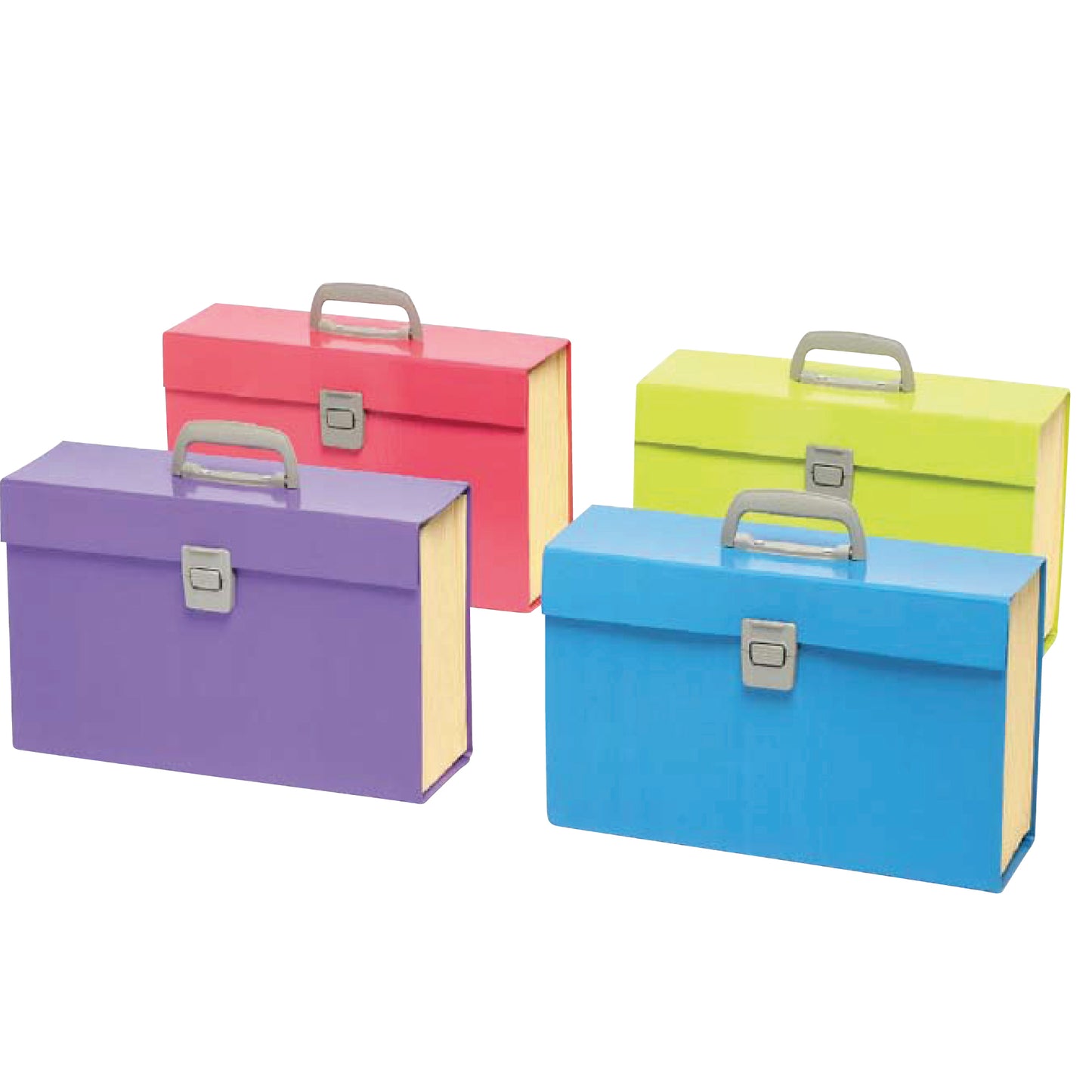 Marbig Carry File With 19 Pockets Summer Colours 390X130X250mm Assorted_1009106_9002399