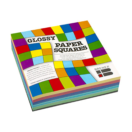 Brenex Kinder Squares Gloss 127X127Mm Assorted Pack 360_1009859_100852012