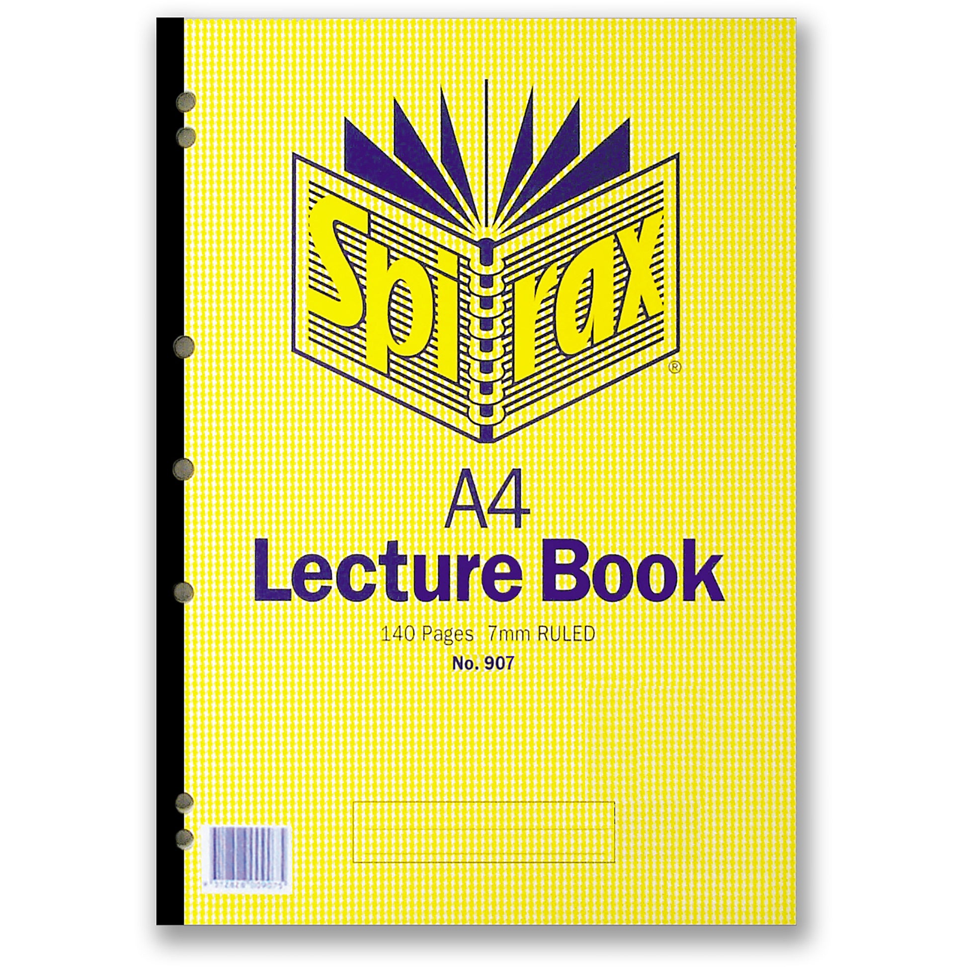 Spirax 907 Lecture Pad Side Opening A4 140 Page_1009991_42418