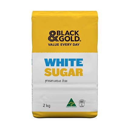 Black And Gold White Sugar Preservative Free 2kg 1011416 348505