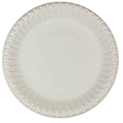 Capri Plate Paper Uncoated 230mm Merino White 50 1011709 C-PL0952