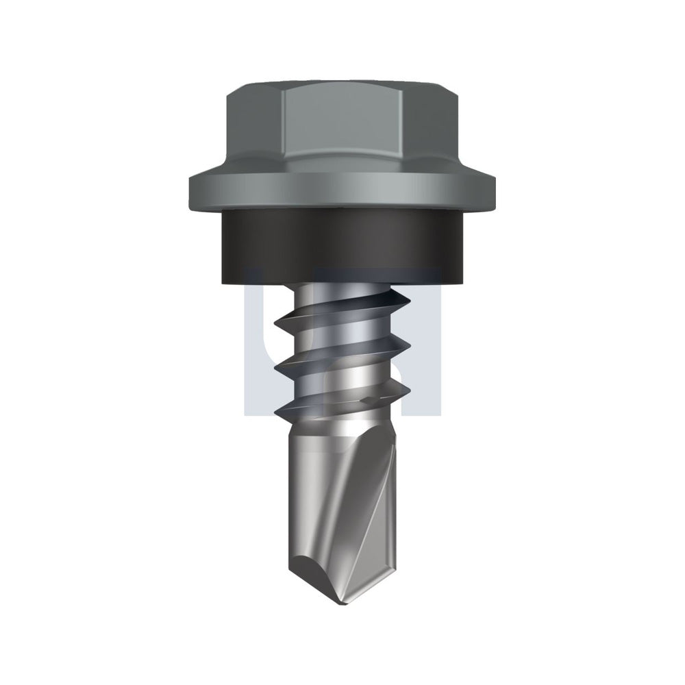 Metal Sds Hex Hd + Washer Windspray (Smokey) -Cl4 As3566 #8-18 12 - Pk 100_40096187_TWNM4SH0818012