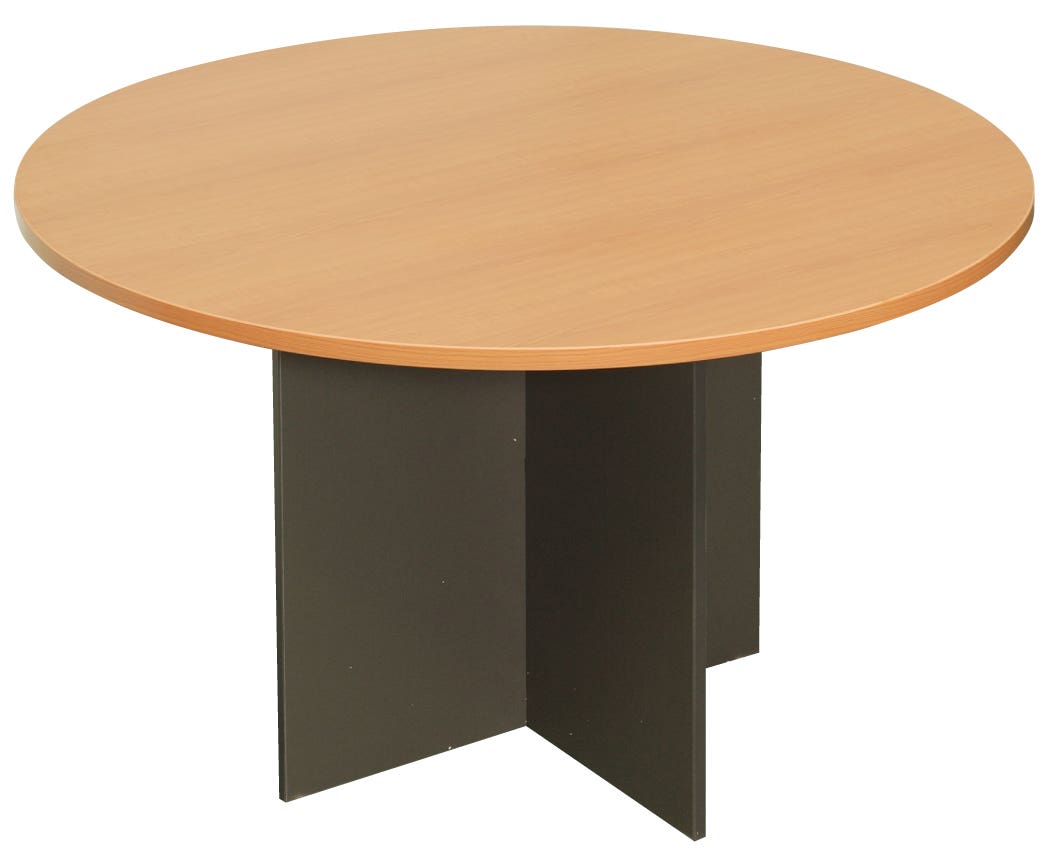 Rapid Table Round Meeting 1200Mm Cherry/Ironstone 1015109 CRM12 C/I