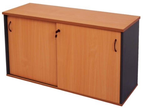 Rapid Worker Credenza 1200X450X725 Lockable Cherry/Ironstone_1015263_CMZ1245 C/I_NLA
