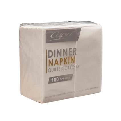 Napkin Dinner Quilted D-Fold 400mm X 400mm (10 Pkts Of 100)_1017608_C-ND0171