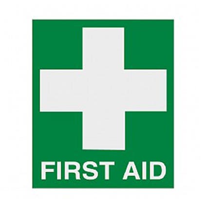 Sanax Sticker First Aid Med 115 X 170 1018666 LAB-SXFAK-MED