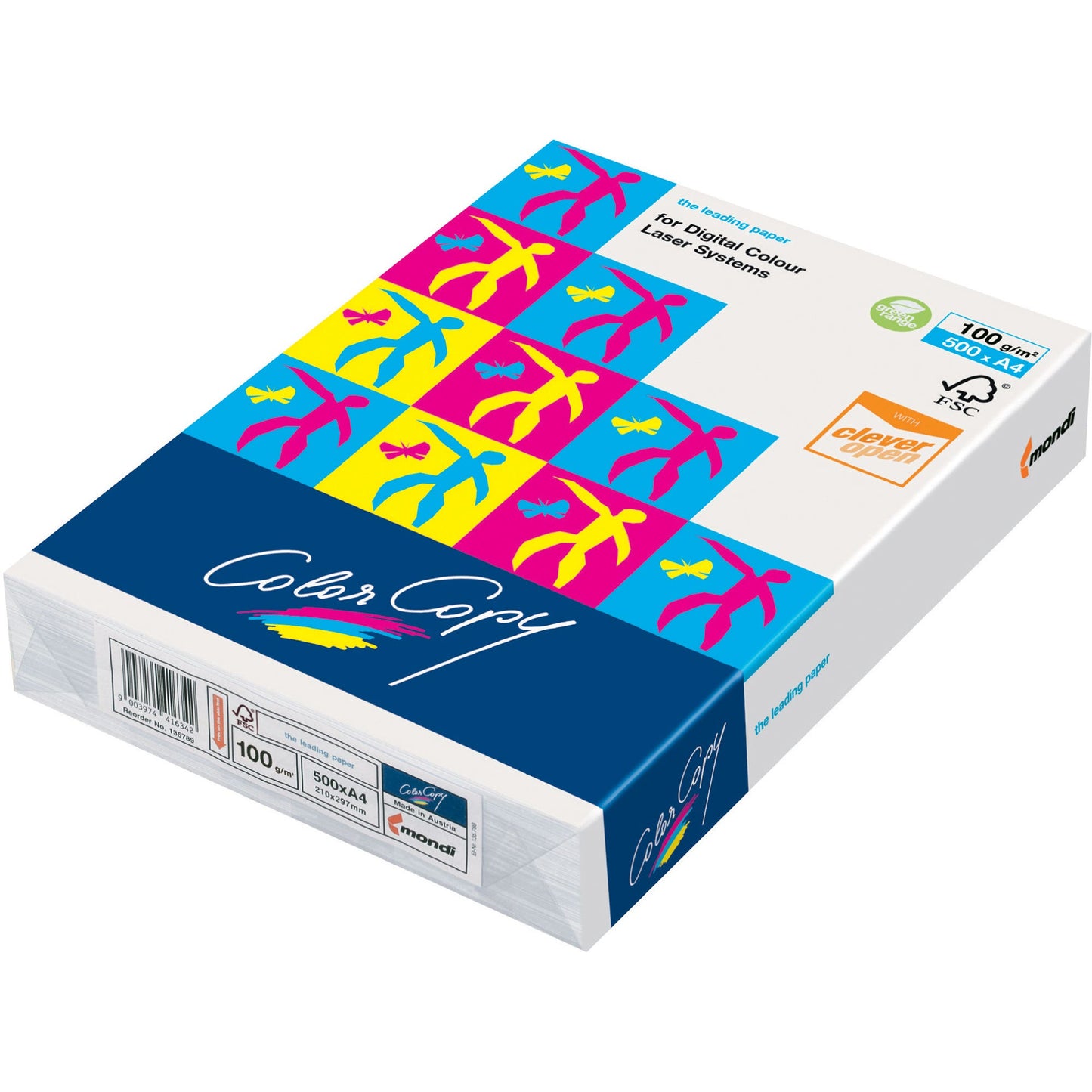 Mondi Color Copy Paper A3 250Gsm White Pack 125 1020541 126290