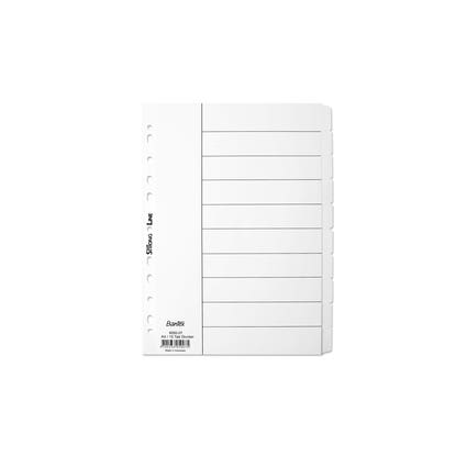 Bantex Dividers Manilla 10 Tab A4 170 Gsm White 1020761 400116561