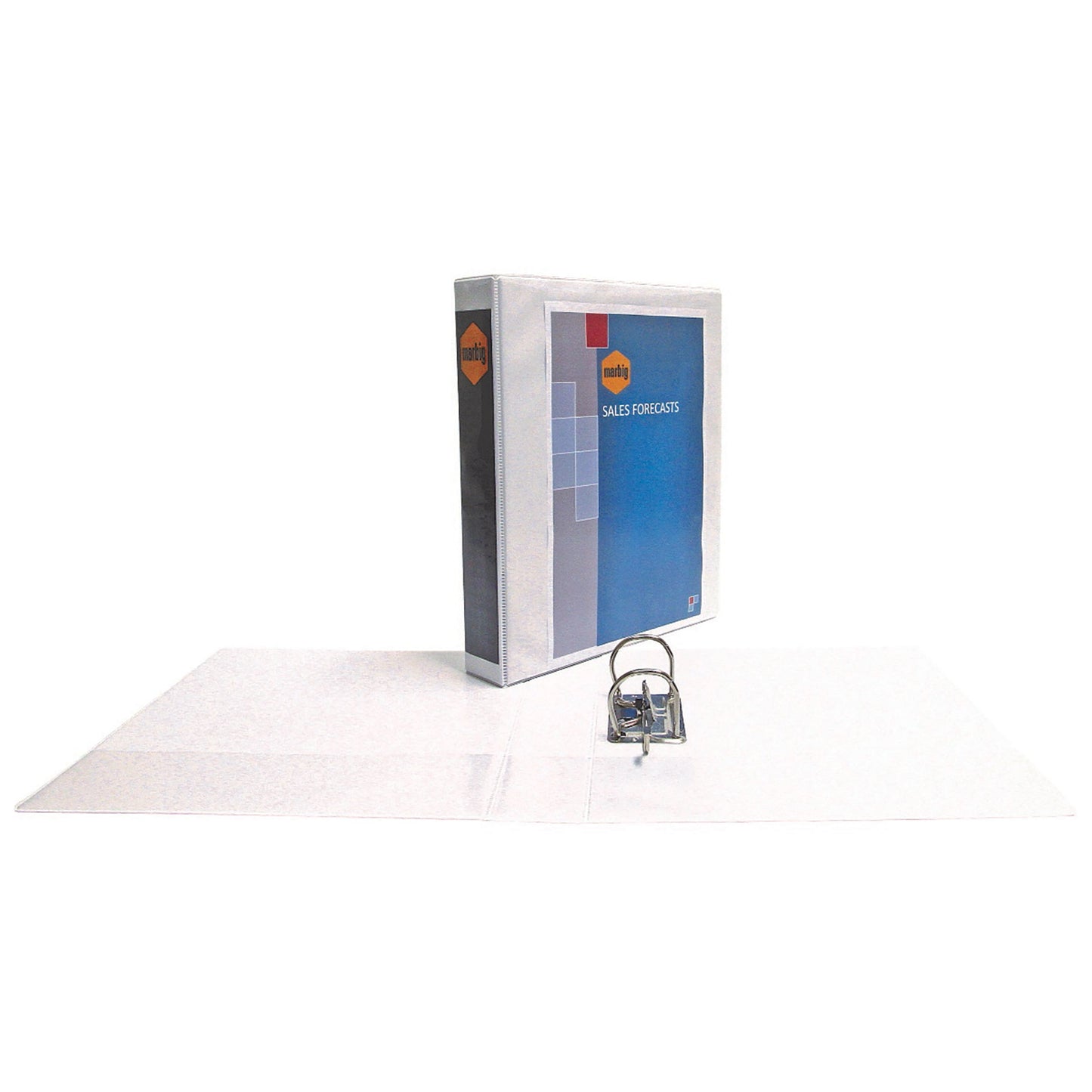 Marbig Binder Insert Clearview Lever Arch Half A4 White White 1021145 6004508