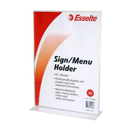 Esselte Sign And Menu Holder Double Sided Portrait A3 Deskclear_1021337_48364