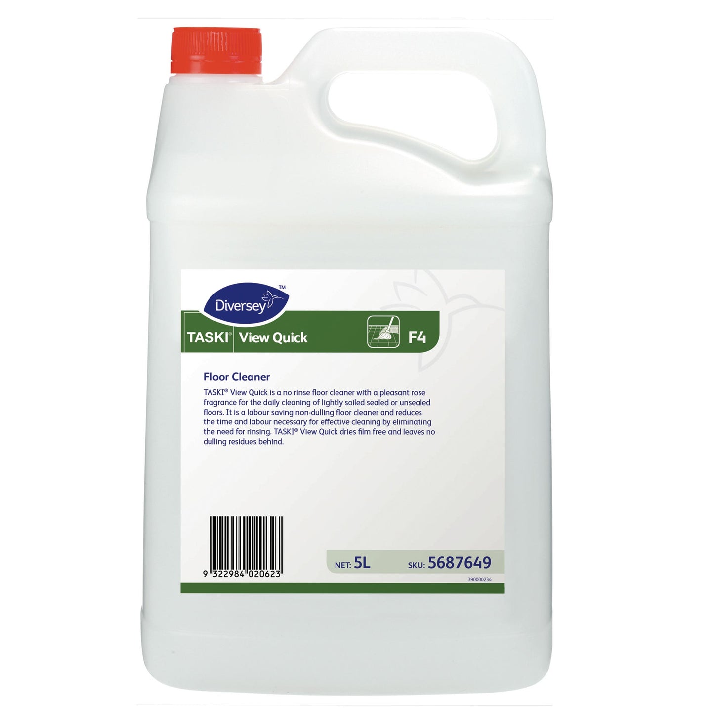 Diversey Cleaner Floor 5L Viewquick Neutral 1025820 5687649