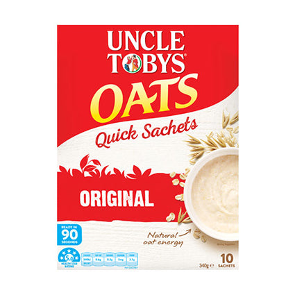 Uncle Tobys Oats Quick Breakfast Cereal 340G 10 Sachets X 5_1027013_12200383
