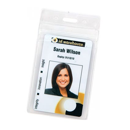 ID Warehouse Portrait Press Seal Vinyl Card Holder 1027357 878501