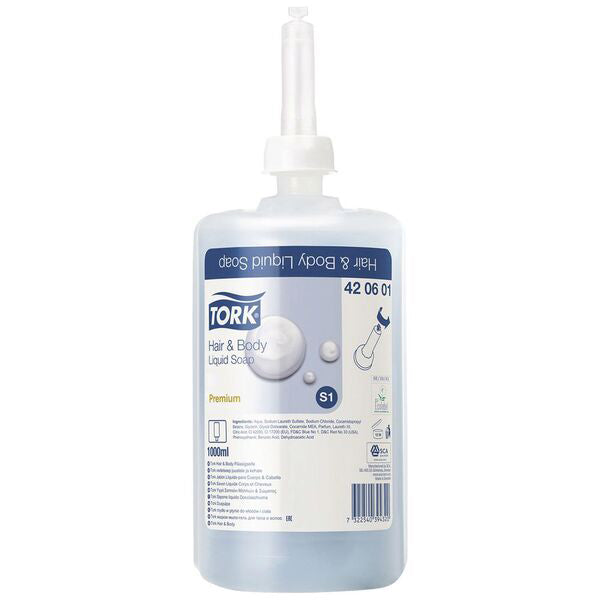 Tork Hair And Body Liquid Soap S1 1 Litre (6)_1027723_420601