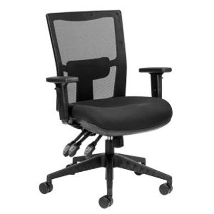 Team Air Chair Black Mesh Back 135kg With Arms Black Fabric_1027913_TMA3LVAD