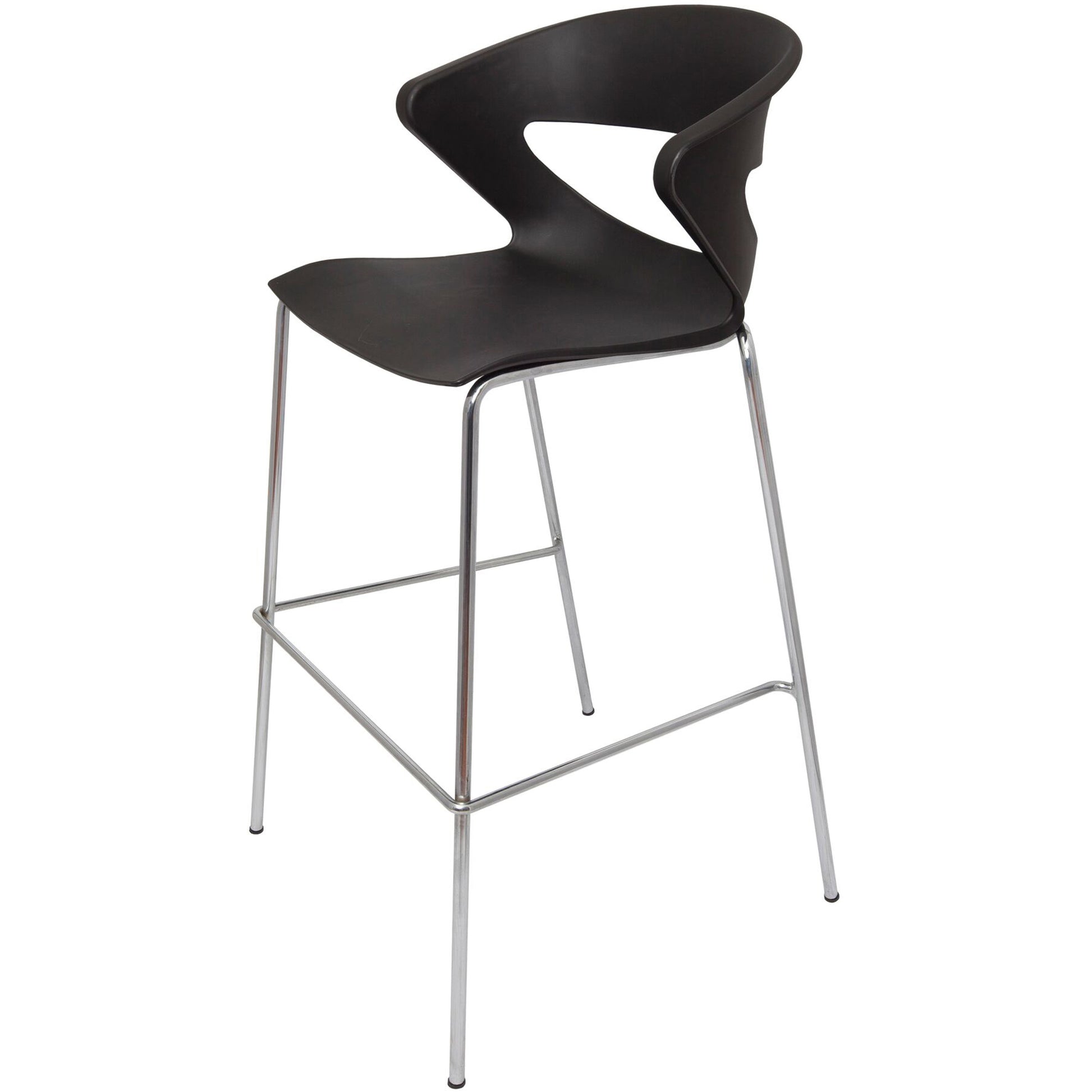 Rapid Bar Stool Taurus Chrome Frame Black_1027914_TAURUS STOOL BLACK