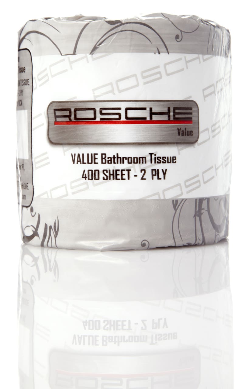 Rosche 6600 Value Range Bathroom Tissue 400 Sheets 2 Ply 100X100mm 48 1029951 6600