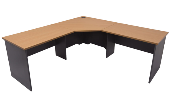 Rapid Workstation 1200X1500/600 3 Piece Cherry Ironstone_1030146_RWCWS1215 C/I