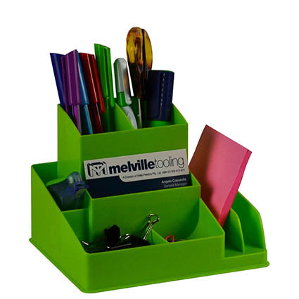 Italplast Desk Organiser I35 Plastic Lime_1032942_24694