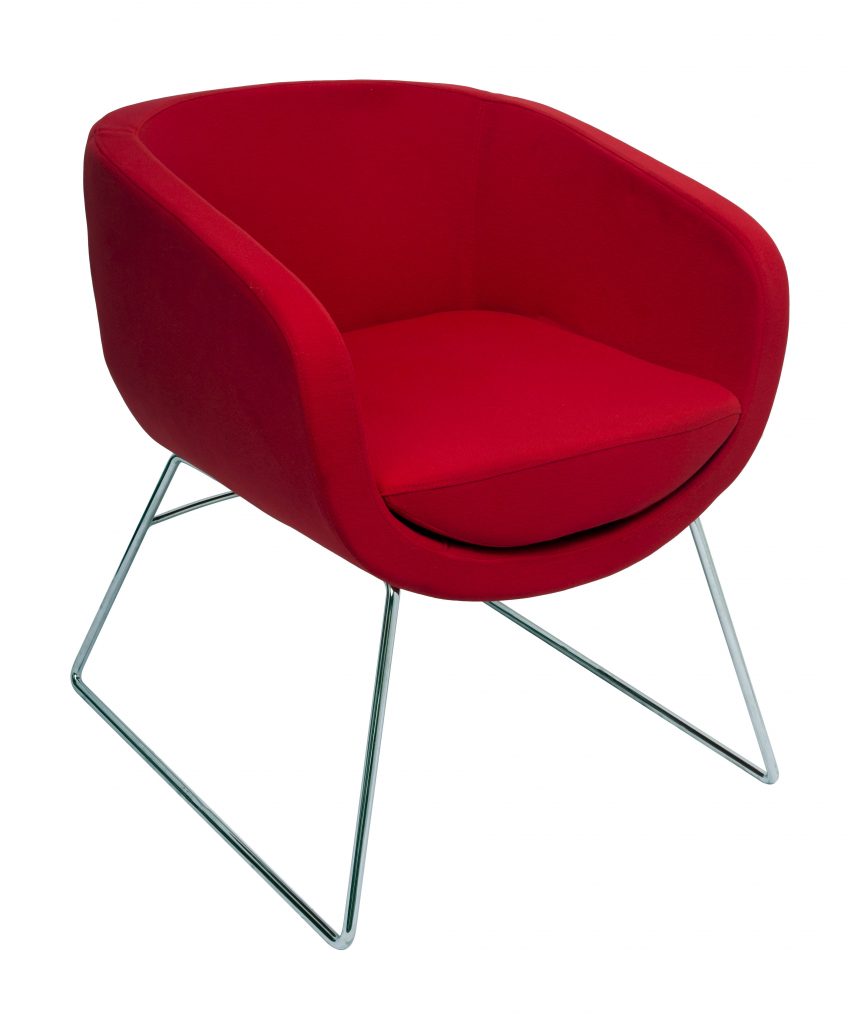 Lounger Single Seat Splash Cube Red_1033421_SPLASH CUBE RE