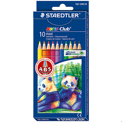 Staedtler Noris Maxi Coloured Pencils 126 12NC10 Assorted Pack 10_1035951_126 12NC10