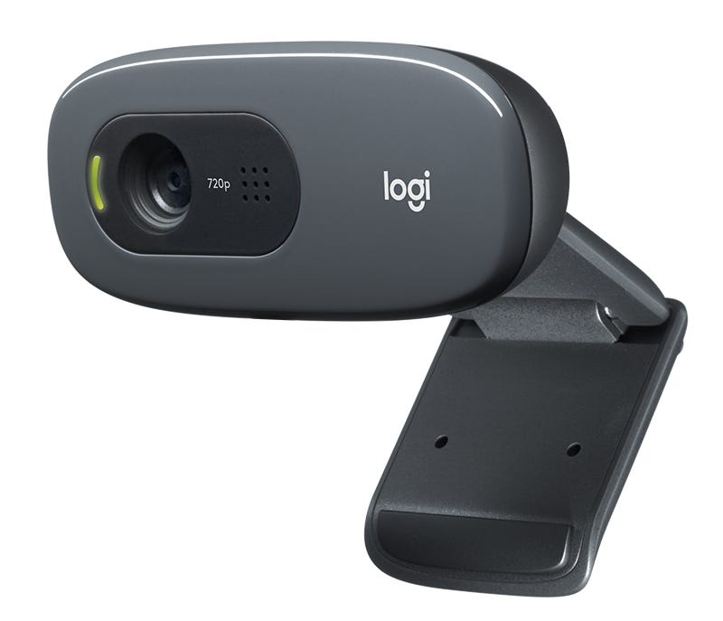 Logitech Webcam HD C270 USB Monitor Clip Stereo Audio 1036496 LOGC270