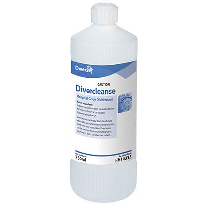 Diversey Cleaner Disinfectant Hospital Grade Divercleanse 750Ml (12) 1037284 HH14333