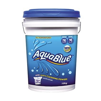 Aquablue Front And Top Loader Laundry Powder Bucket 10Kg 1037492 5547849