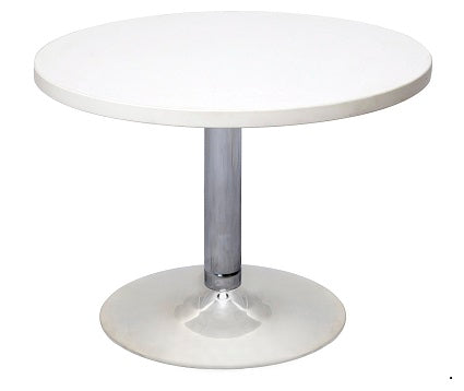 Rapid Round Coffee Table 600Mm Chrome Base 425H Natural White_1037696_CCT6 NW/SS