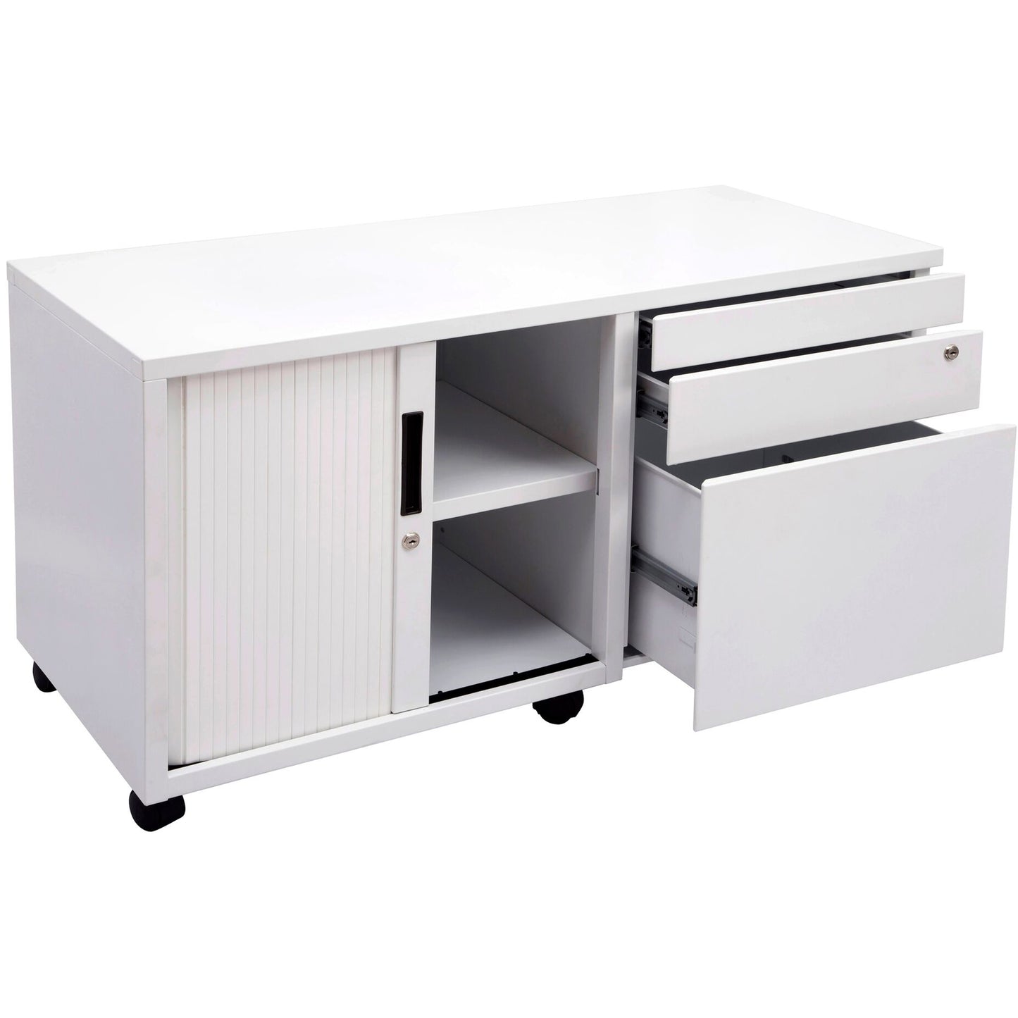 Rapid Mobile Caddy Tambour Door Left Hand Side White China_1037712_GCADL