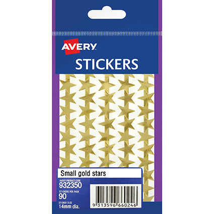 Avery Gold Star Stickers 14 Mm Diameter Permanent Adhesive_1037938_23350