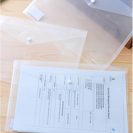 File Bag A4 Button Clear_1039314_34521