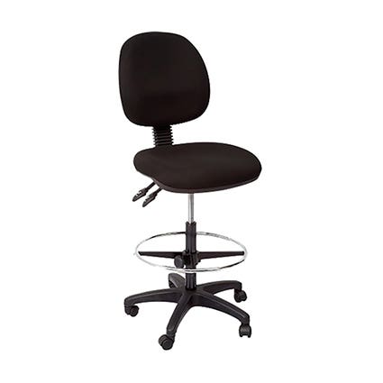 Rapid Ec070Bm Drafting Chair Medium Back Black_1041401_EC070BM DRAFTING