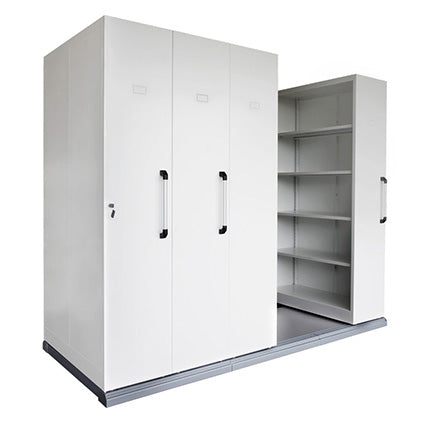 Rapid Mobile Shelving 4 Bays 2670L X 980W X2150H White_1041507_RMS4900