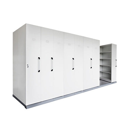 Rapid Mobile Shelving 8 Bays 4450L X 1280W X2150H White_1041512_RMS81200