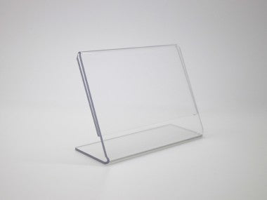 Angled Card Holder A5 Landscape Clear Acrylic_1042099_A-AHA5L