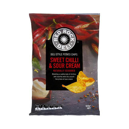 Red Rock Deli Sweet Chilli And Sour Cream Potato Chips 165G_1042177_024025