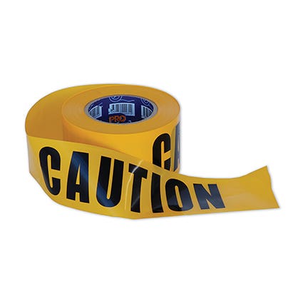 Prochoice Barricade Tape Caution Print 75mmx100M Yellow 1042911 CT10075