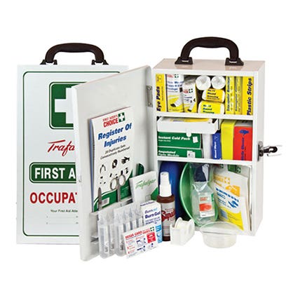 Workplace First Aid Kit Wall Mount Metal Case 1042923 873850
