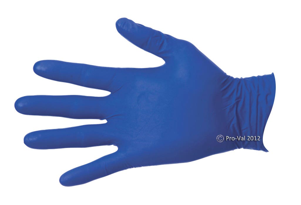 Examination Nitrile Gloves Powder-Free Blue Box 100 PV4100