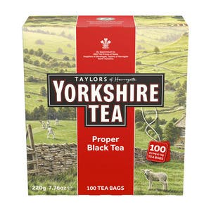Taylors Of Harrogate Yorkshire Classic Black Teabags Box 100 1043774 791910