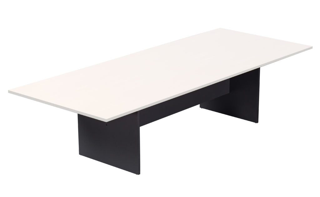 Rapid Boardroom Table 3200X1200X730Mm 2 Piece Top White/ Ironstone_1044590_CBT3212 NW/I