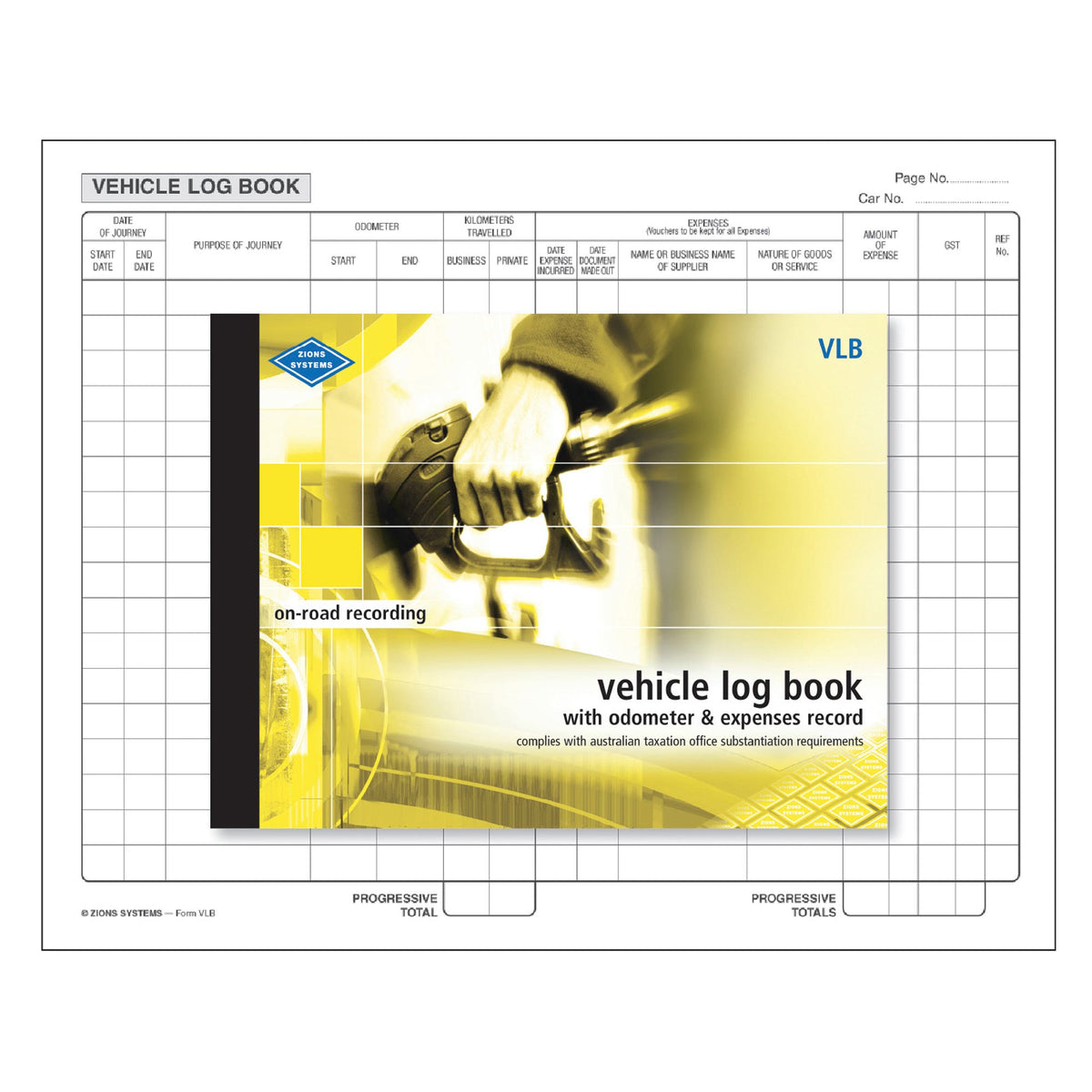 Vlb Vehicle Log Book 190 X 250mm 72 Pages 1044811 VLB
