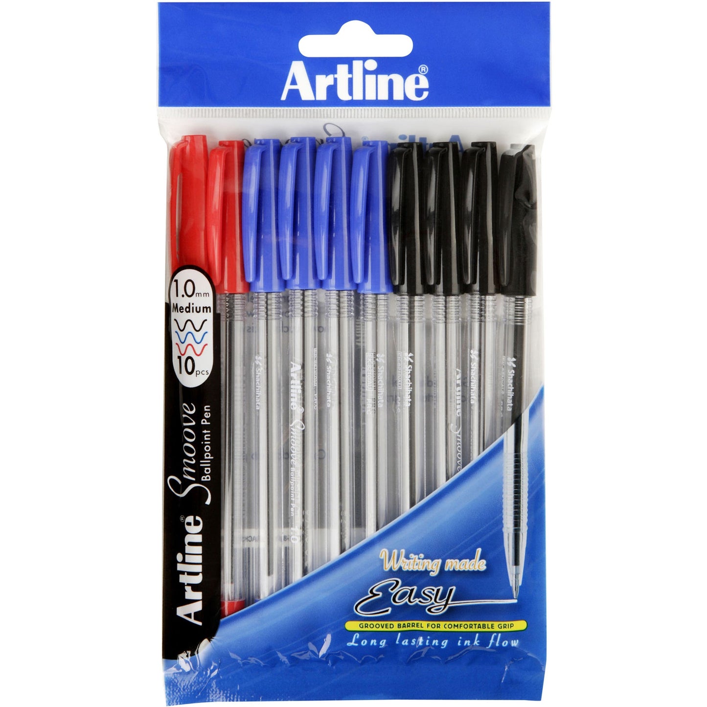 Artline Smoove Ballpoint Pen 1.0Mm Assorted 1044916 SM18210741