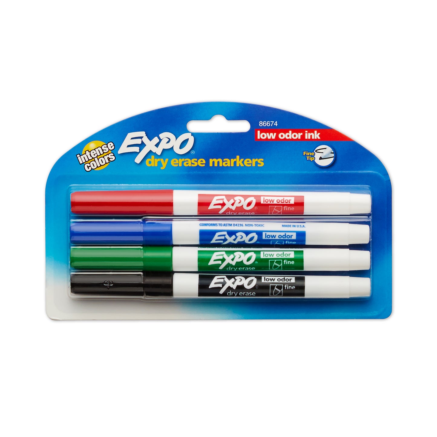 Expo Marker Whiteboard 1.4mm Fine Tip Assorted Pack 4_1044945_26647