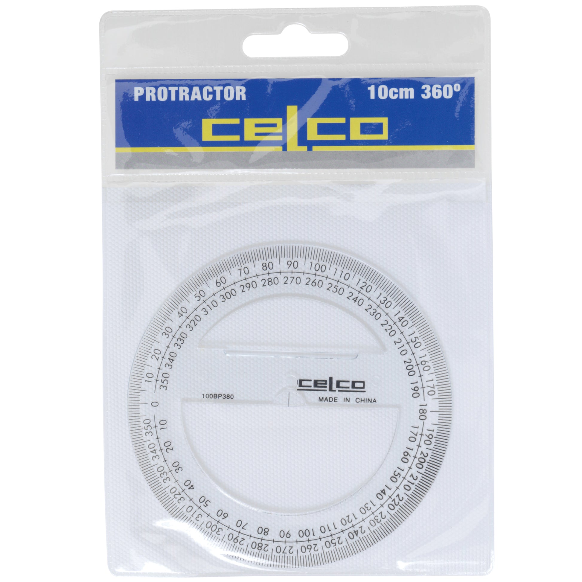 Celco Protractors 360 Degrees Full Circle 100mm Clear_1044980_0307600