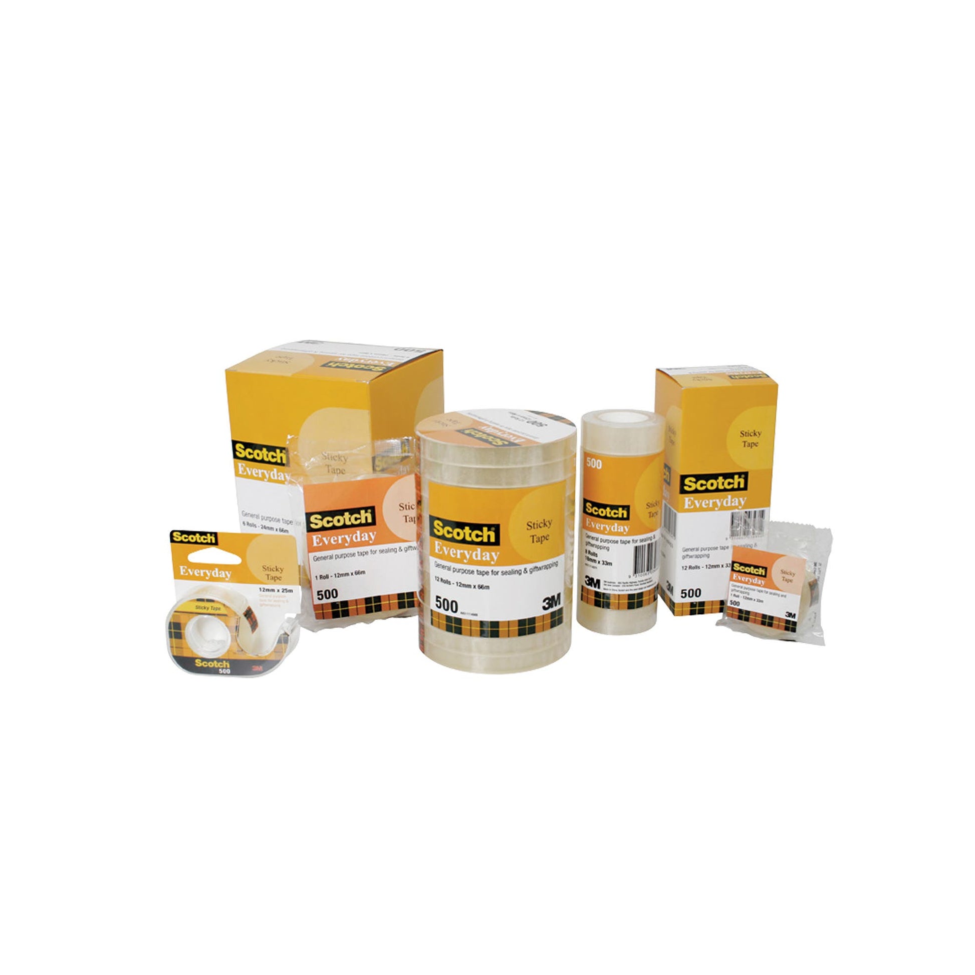 Scotch 500 Everyday Sticky Tape 24mmx66M 1045041 25911