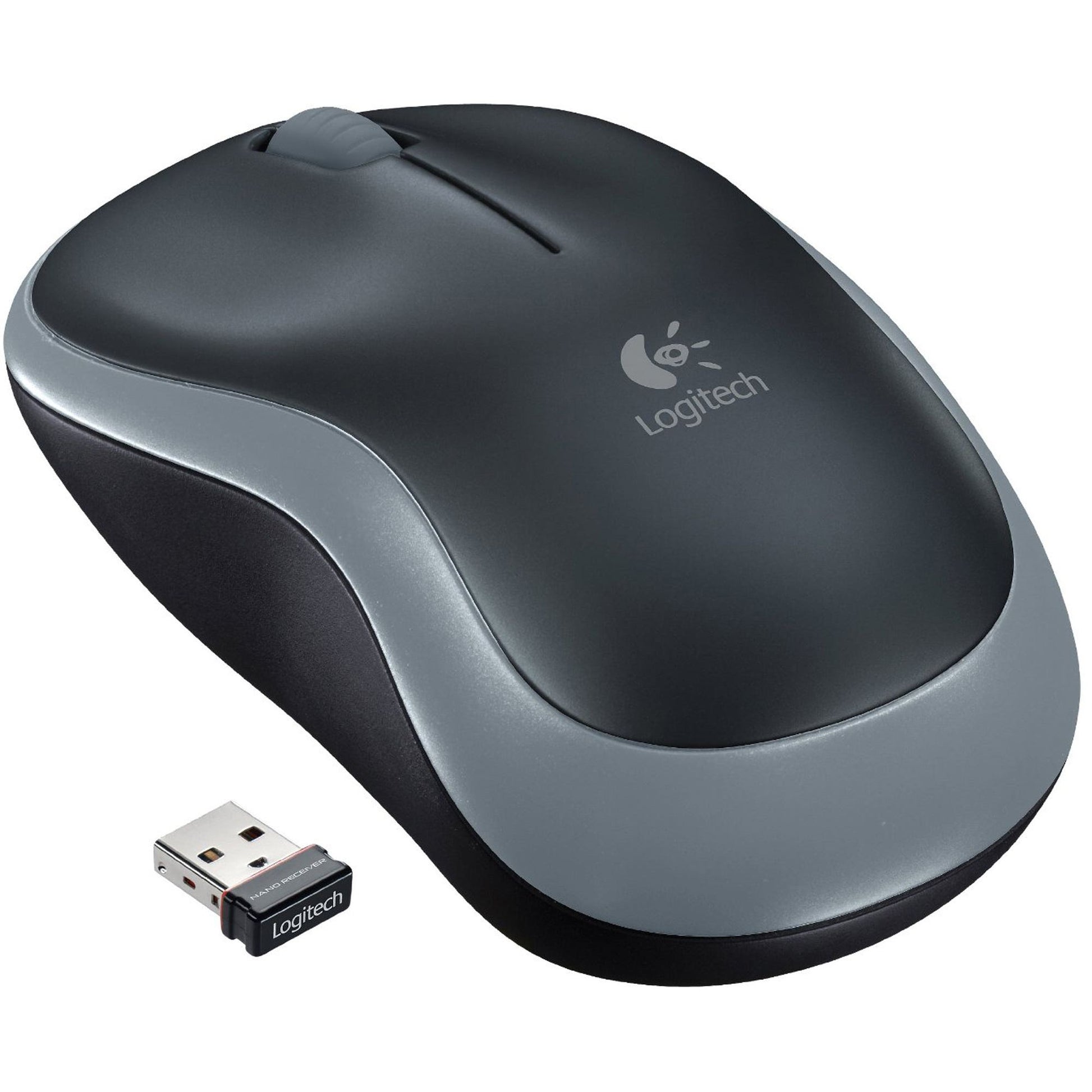Logitech M185 Wireless Mouse Plug-And-Play Wireless Grey 1045291 910-002255