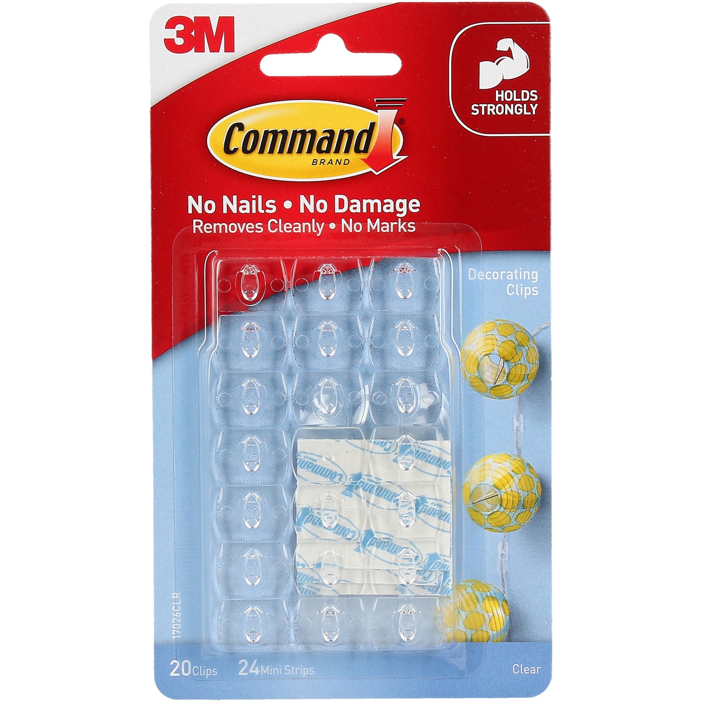 Command Hanging Products 17026 Clear Decorator Up To 225gm_1045461_CMD17026CLR